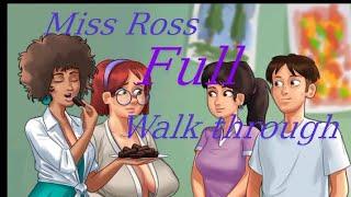 Miss Ross Full Walk through  Summertime Saga 0.20.1  Art Class Teacher Complete Quest.