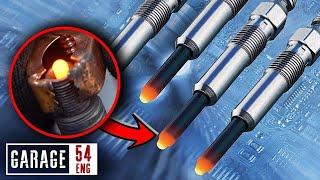 Glow plugs in a gasoline engine - will it run?