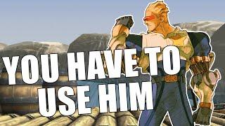 This character SUCKS. So why does everyone play him?? Marvel vs Capcom 2