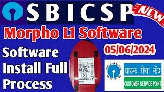 SBI CSP  L1 Morpho Software Install Full Process Morpho RD L1 Software  Kiosk banking