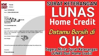 SURAT KETERANGAN LUNAS HOME CREDIT - CARA MINTA SURAT KETERANGAN LUNAS DARI HOME CREDIT #HOMECREDIT