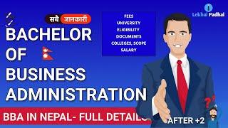 BBA in Nepal  Full Course Details  Fees Career Scope Salary Colleges