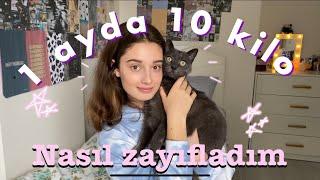 1 AYDA NASIL 10 KİLO VERDİM  KESİN ÇÖZÜM 