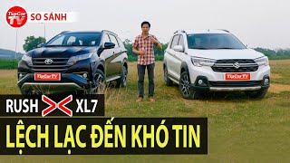 So sánh Suzuki XL7 và Toyota Rush - Cặp đôi lệch nhất dòng xe 7 chỗ cỡ nhỏ 600 triệu  TIPCAR TV