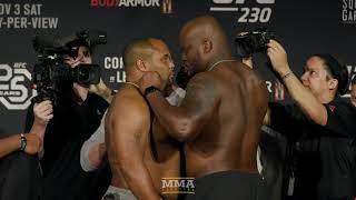 UFC 230 Daniel Cormier vs. Derrick Lewis Weigh-In Staredown - MMA Fighting