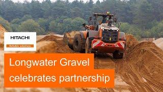 Longwater Gravel celebrates its partnership with Hitachi