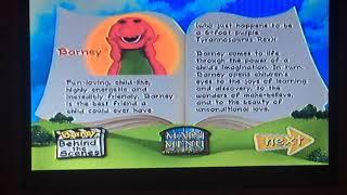 Opening and Menu Walkthrough To Barney’s Rhyme Time Rhythm SUPER RARE 2000 Lyrick Studios DVD