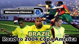 PS2 PES 4 Brazil All Goals in Copa America 2004