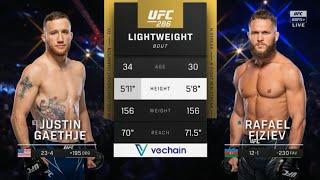 Рафаэль Физиев VS Джастин Гейджи ufc286