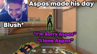 He regretted picking Jett after hearing Aspass voice & this is what Aspas said...