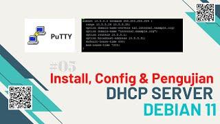 Install config & pengujian DHCP Server Debian 11  Dhcp client windows 11 #debian11 #vmwareesxi