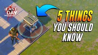 5 THINGS YOU SHOULD KNOW BEFORE DOING TRANSPORT HUB    LAST DAY ON EARTH SURVIVAL