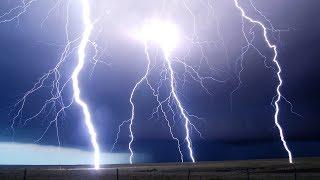 LIGHTNING STORMS AT NIGHT - Supercell Storm Time Lapse