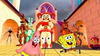 Animatronics are chasing SpongeBob and Patrick ► Garrys Mod