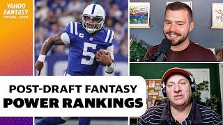 Post-draft NFL fantasy power rankings Offenses we love like and want to stay away from