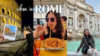 Italy travel vlog  My first time in Europe How to spend 48 hours in ROME where to eat & go 