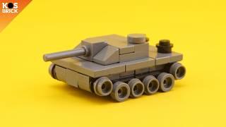 Lego Sturmgeschütz III German Tank  Stug 3 Tutorial