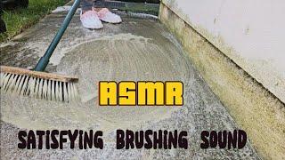 Deep Cleaning & Scrubbing Dirty Patio Tiles - No Talking ASMR