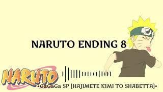 NARUTO - Ending 8 hajimete kimi to shabetta  Gagaga SP Full VerwLyric