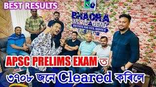 3708 Cleared APSC Prelims Exam from Bhadra IAS Academy. Excellent Results. APSC UPSC Guwahati