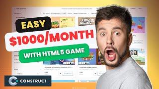 Earn $1000Month Passively with HTML5 Game - NO CODING