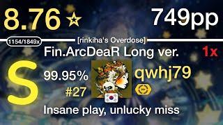 8.76⭐qwhj79  MisoilePunch - Fin.ArcDeaR Long ver. rinkihas Overdose +DT #27 749pp 99.95% 1x