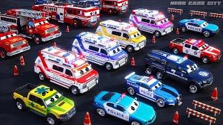 Police Cars Fire Trucks & Ambulances Save City Cars from Zombies Epic Action-Packed Rescue Mission