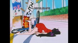 Rei Crashes a Bike