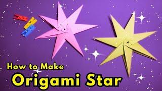 how to make paper stars step by step - easy instructions for folding for Christmas