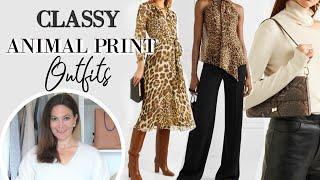 Classy Elegant Animal Print Outfits for Women  Fashion Over 40