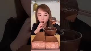 mukbang korean food Asmreating full cream chocolate Lava cake#asmreating #pleasesubscribe