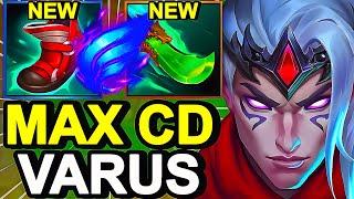 Wild Rift China Varus ADC - PENTAKILL MAX COOL DOWN SHOJIN VARUS BUILD RUNES - Best Solo Rank ADC