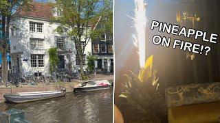 Eating At a CRAZY Restaurant on Our First Day In Amsterdam  2024 Summer Trip Episode 8