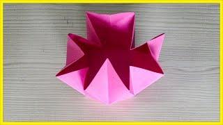 How To Make A Paper Star Dish - Origami Star Dish - Paper Activity