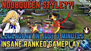 NOOBQUEEN STYLE?  LEGENDARY IN JUST 3 MINUTES  INSANE RANKED GAMEPLAY