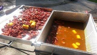 How To Boil Louisiana Crawfish in  the King Kooker 9090 Boiler Setup