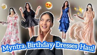 MYNTRA Birthday Dresses HaulMaxiBodyconMidi…Try On haulSwati Rathi #birthday #myntra #dress