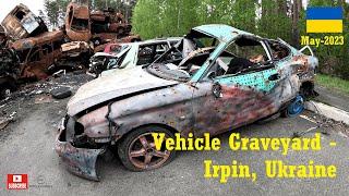 DESTROYED by Russia - Civilian Vehicles - Irpin - #UKRAINE    