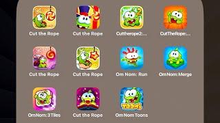 All Cut the Rope & Om Nom Mobile Games iOSAndroid Cut the Rope RemasteredOm Nom Toons