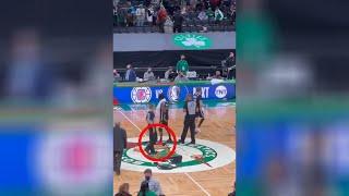 Kyrie Irving Stomps On The Celtics Logo  Nets vs Celtics - NBA Playoffs