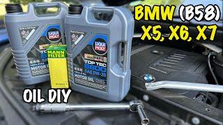 BMW X5 X6 X7 B58 Engine Oil Change DIY