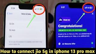 How to connect jio 5g in iphone 13 pro max  iphone pe jio 5g kayse eneble kare