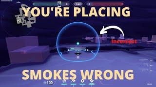 YOURE PLACING SMOKES WRONG in Valorant