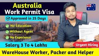 Australia  Free Work Permit 2024  Approved In 2 Weeks Only  Fruit Packing + supermarket job