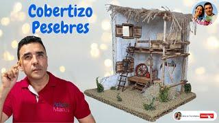 Cómo Hacer COBERTIZOS Para Pesebres Belenes Maquetas TUTORIAL Con Arte en Tus Manos