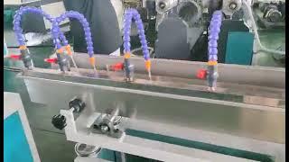 PVC fiber reinforced hose making machine double extruder with fiber woven equipment