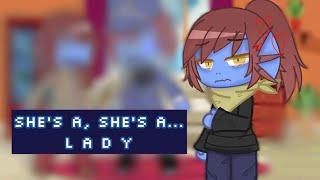 Shes a Shes a Lady... Past Alphyne Angst  Ft. Undyne Undynes Parents and Alphys TREND