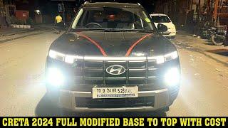 creta base to top  hyundai creta modified alloy wheels  creta modification base to top