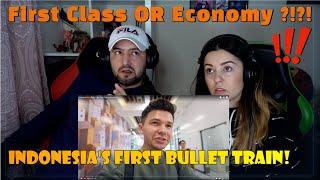 Indonesias First Bullet Train First Class vs Economy - Pall Family Reaction 