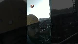 welder ngevlog di ketinggian proyek zten imip Morowali